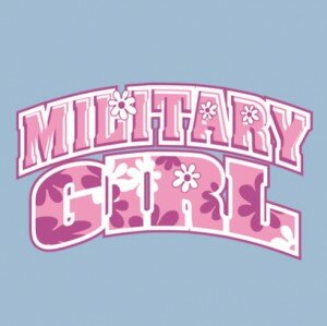 Transfer sitodrukowy (Military Girl), 9x14 cm